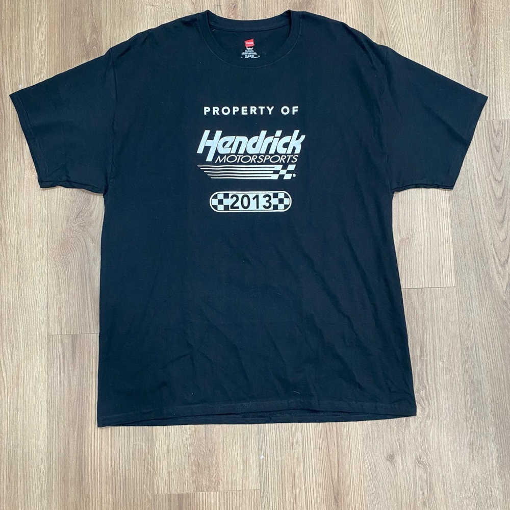 Hanes Black Motorsports Tee